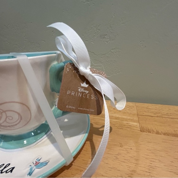 Rae Dunn Disney Princess Collection Cinderella Ceramic Mug And Saucer - Picture 7 of 8